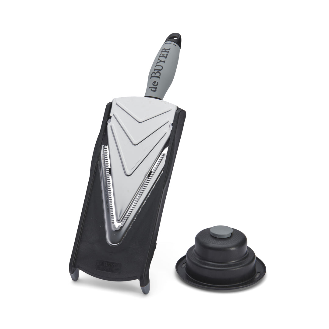De Buyer Kobra Axis Gemüseschneider – Edelstahl/Kunststoff, Silber/Schwarz
