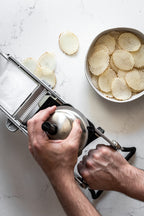 De Buyer Mandoline Revolution &amp; Master Edelstahl – Profi-Gemüsehobel mit 3 oder 6 Julienne-Klingen