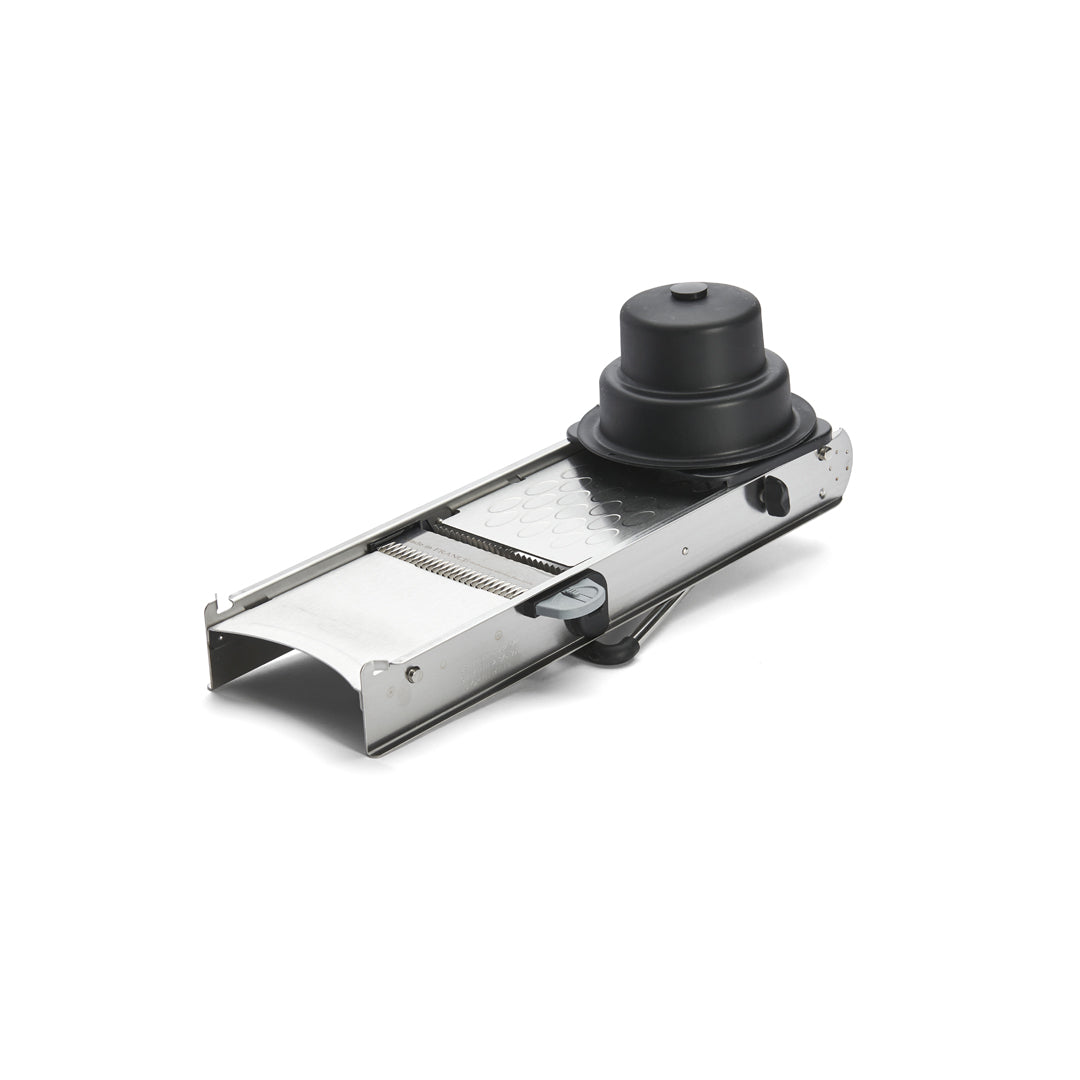 De Buyer Mandoline Access Edelstahl – Gemüsehobel mit 2 Julienne-Klingen