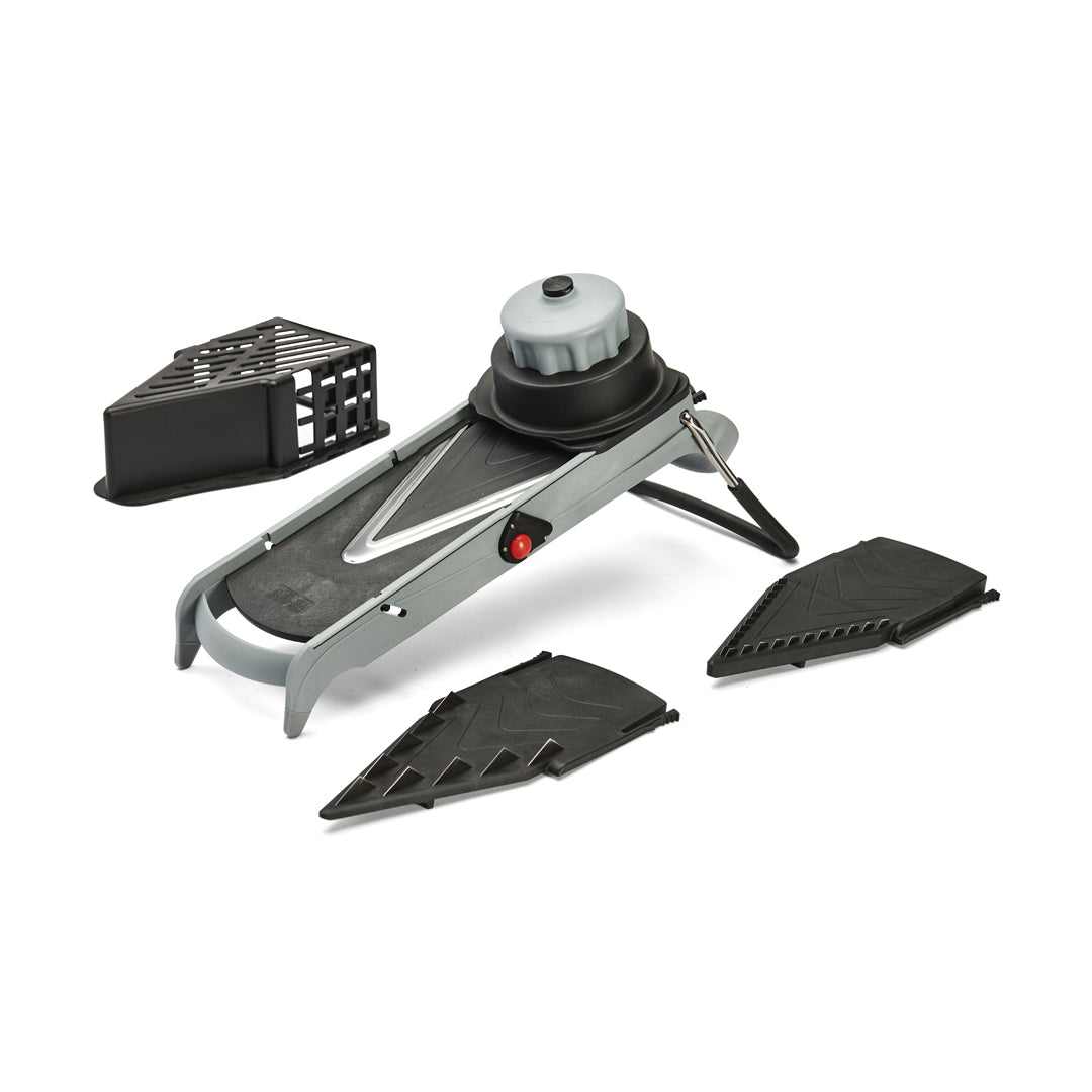 De Buyer Mandoline Viper – Edelstahl-Gemüsehobel, Silber/Schwarz
