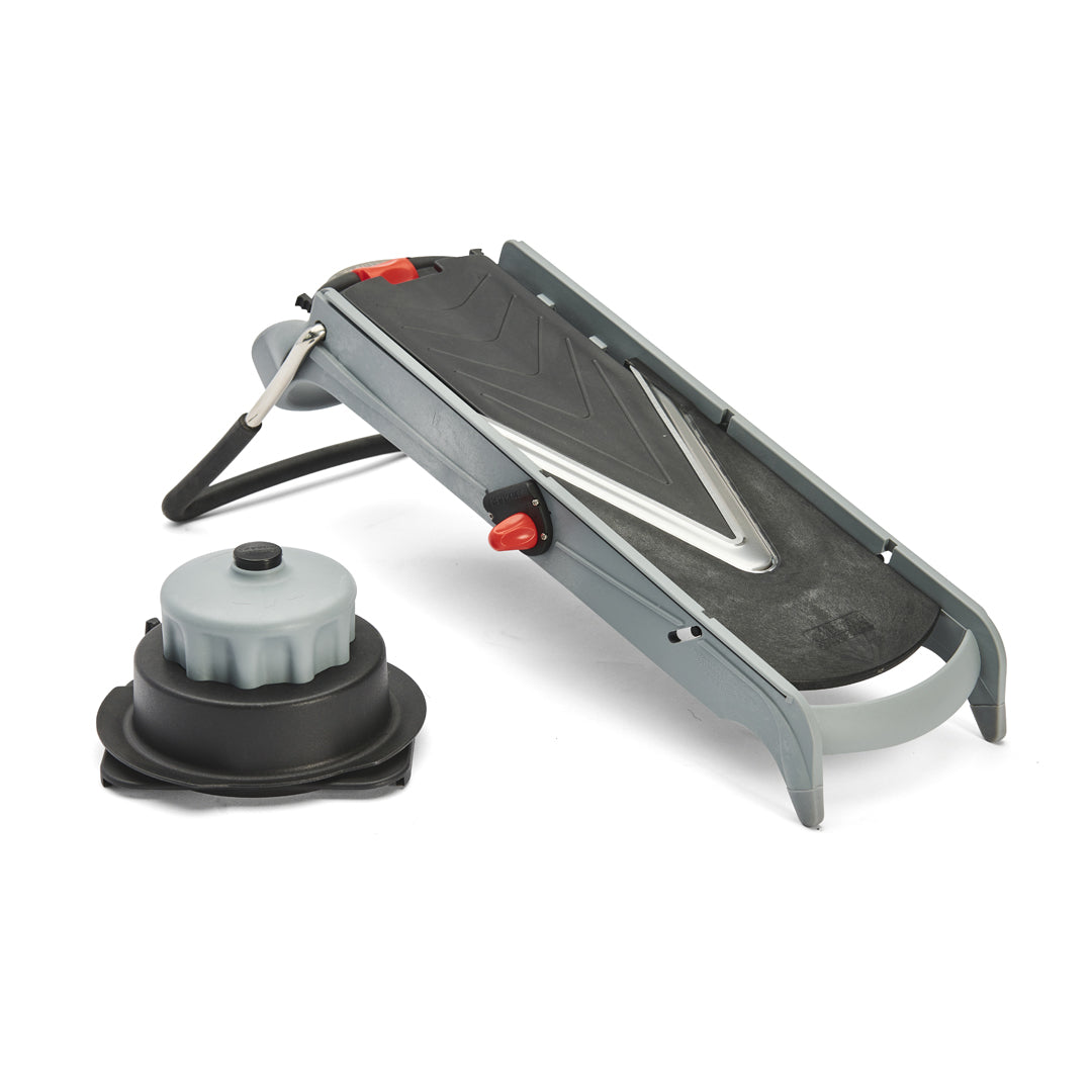 De Buyer Mandoline Viper – Edelstahl-Gemüsehobel, Silber/Schwarz