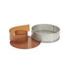 De Buyer Tondo Forato Backform Edelstahl perforiert – 20 & 24 cm, mit Antihaft-Backfolie