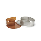 De Buyer Tondo Forato Backform Edelstahl perforiert – 20 & 24 cm, mit Antihaft-Backfolie