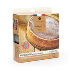 De Buyer Tondo Forato Backform Edelstahl perforiert – 20 & 24 cm, mit Antihaft-Backfolie