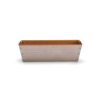 De Buyer Plumcake Forato Backform Edelstahl perforiert – 26 cm, mit 2 Antihaft-Backfolien