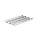 De Buyer 3 Baguette Inox Backblech Edelstahl perforiert – für 3 Baguettes, 40 × 26,5 cm