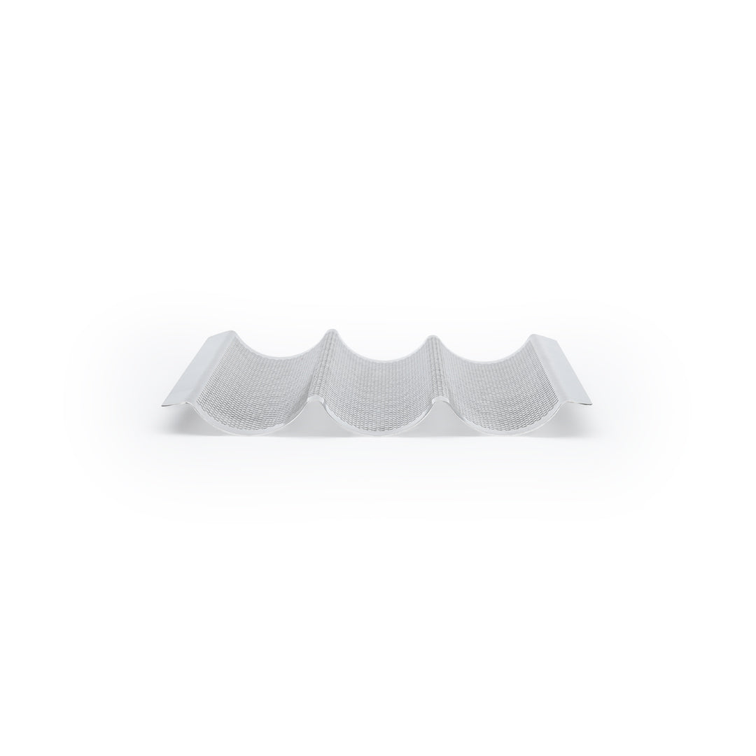 De Buyer 3 Baguette Inox Backblech Edelstahl perforiert – für 3 Baguettes, 40 × 26,5 cm