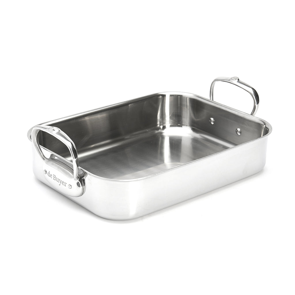 De Buyer Affinity Bratplatte Edelstahl – 35 × 25 cm, Induktion - Salon Official