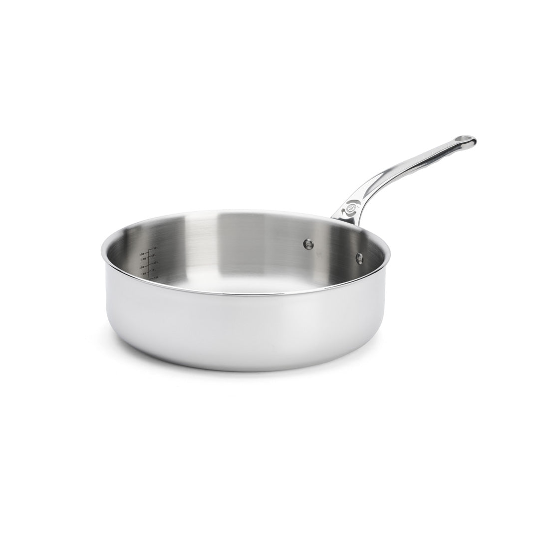 De Buyer Affinity Sauteuse Edelstahl gerade – 16, 20, 24 & 28 cm - Salon Official