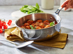 De Buyer Affinity Sauteuse Edelstahl gerade – 16, 20, 24 & 28 cm - Salon Official