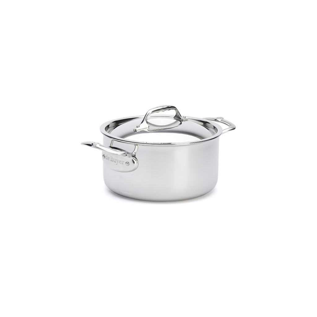 De Buyer Affinity Bratentopf Edelstahl mit Deckel – 20, 24 &amp; 28 cm