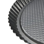 De Buyer Obstkuchenform Antihaft 28 cm – Geriffelte Tortenbodenform aus Stahl