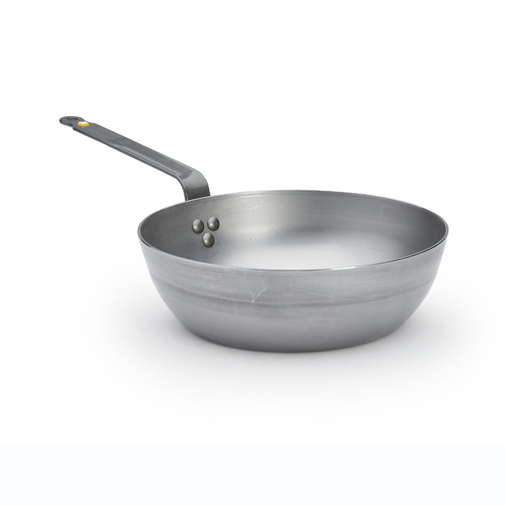 De Buyer Mineral B Bauernpfanne tief aus Stahl mit Bienenwachs – 24, 28 & 32 cm