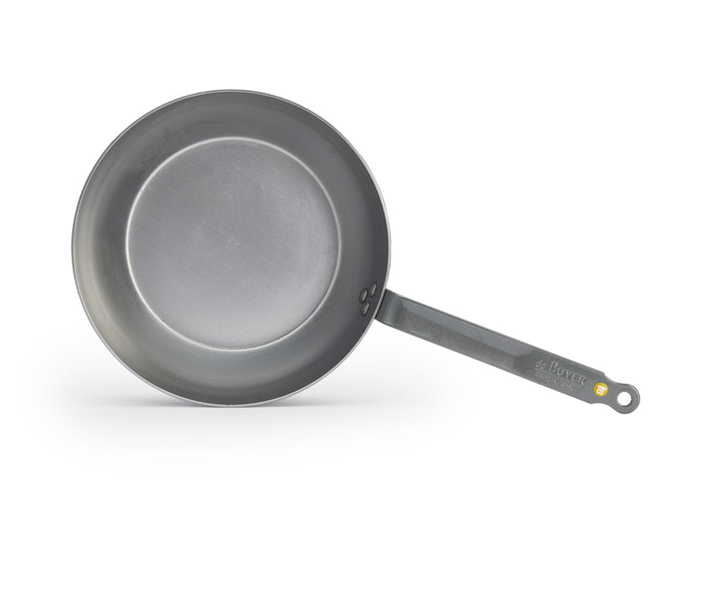 De Buyer Mineral B Bauernpfanne tief aus Stahl mit Bienenwachs – 24, 28 & 32 cm