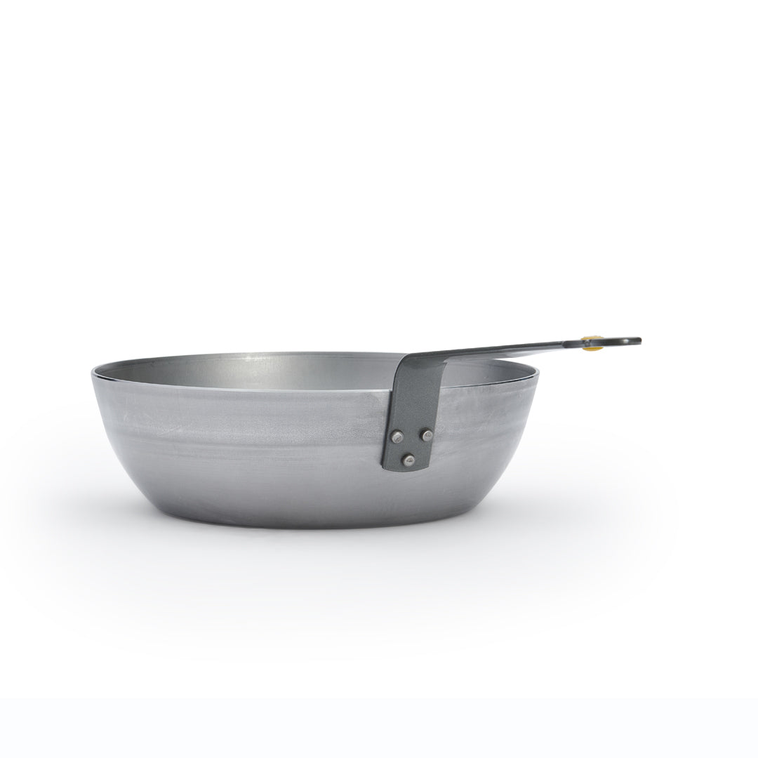 De Buyer Mineral B Bauernpfanne tief aus Stahl mit Bienenwachs – 24, 28 & 32 cm