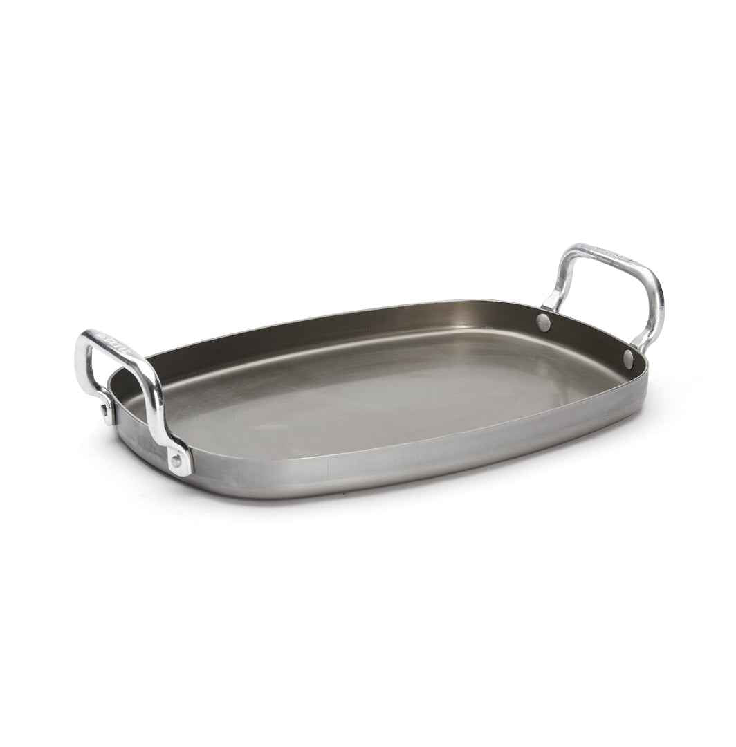 De Buyer Mineral B Element Plancha 38 × 26 cm – Eisen Grillpfanne, Induktion - Salon Official