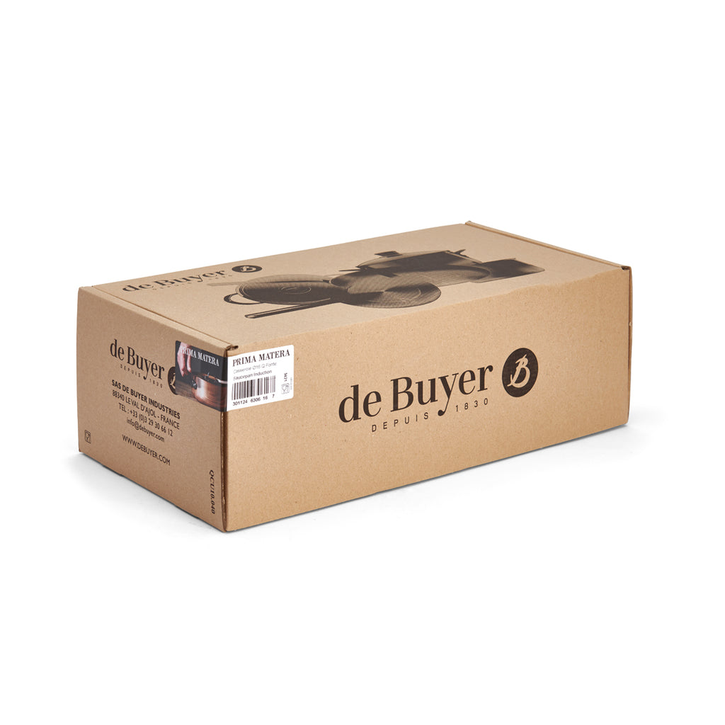 De Buyer Prima Matera Kasserolle Kupfer/Edelstahl – 14, 16, 18, 20 &amp; 24 cm