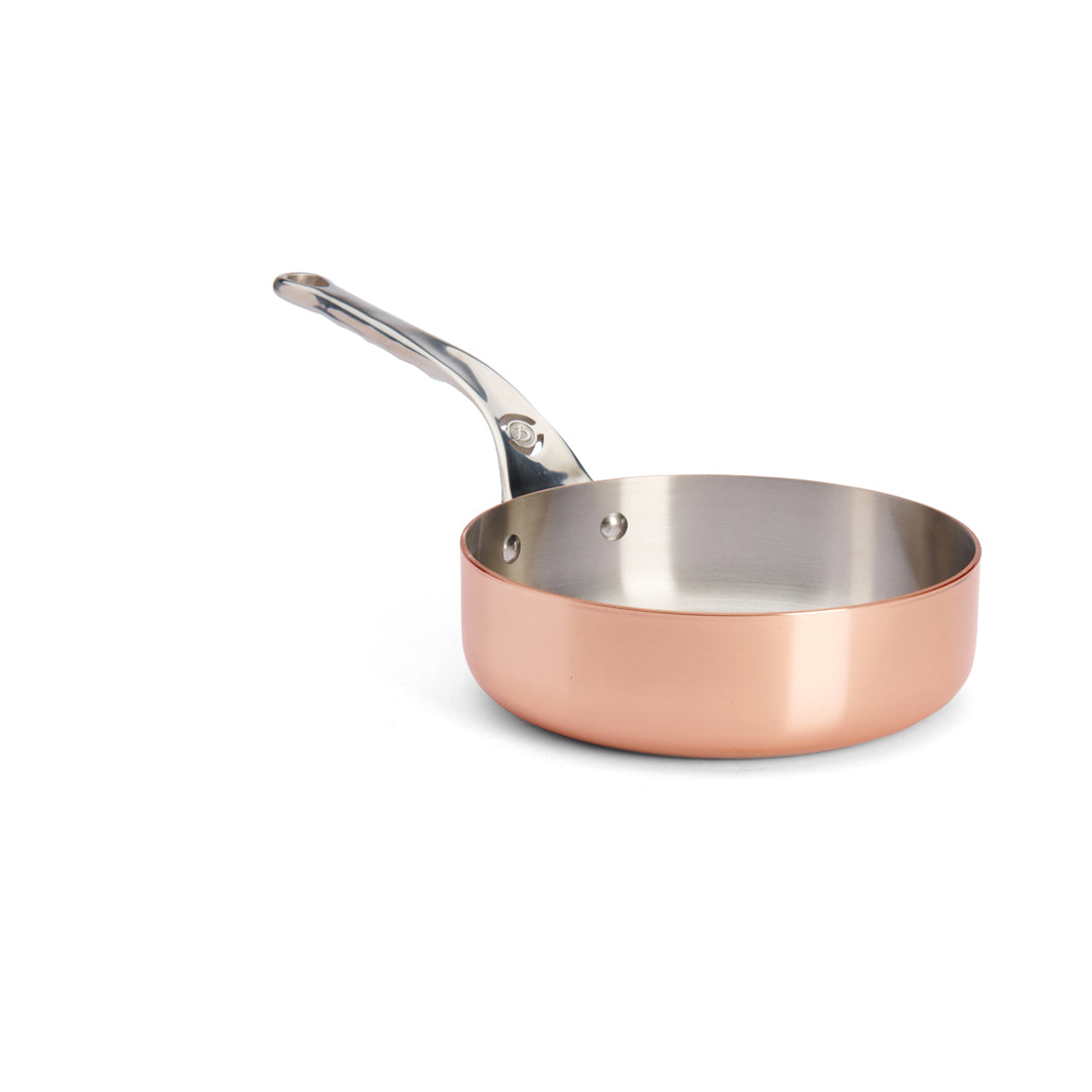 De Buyer Prima Matera Sauteuse Kupfer/Edelstahl gerade – 16, 20 &amp; 24 cm