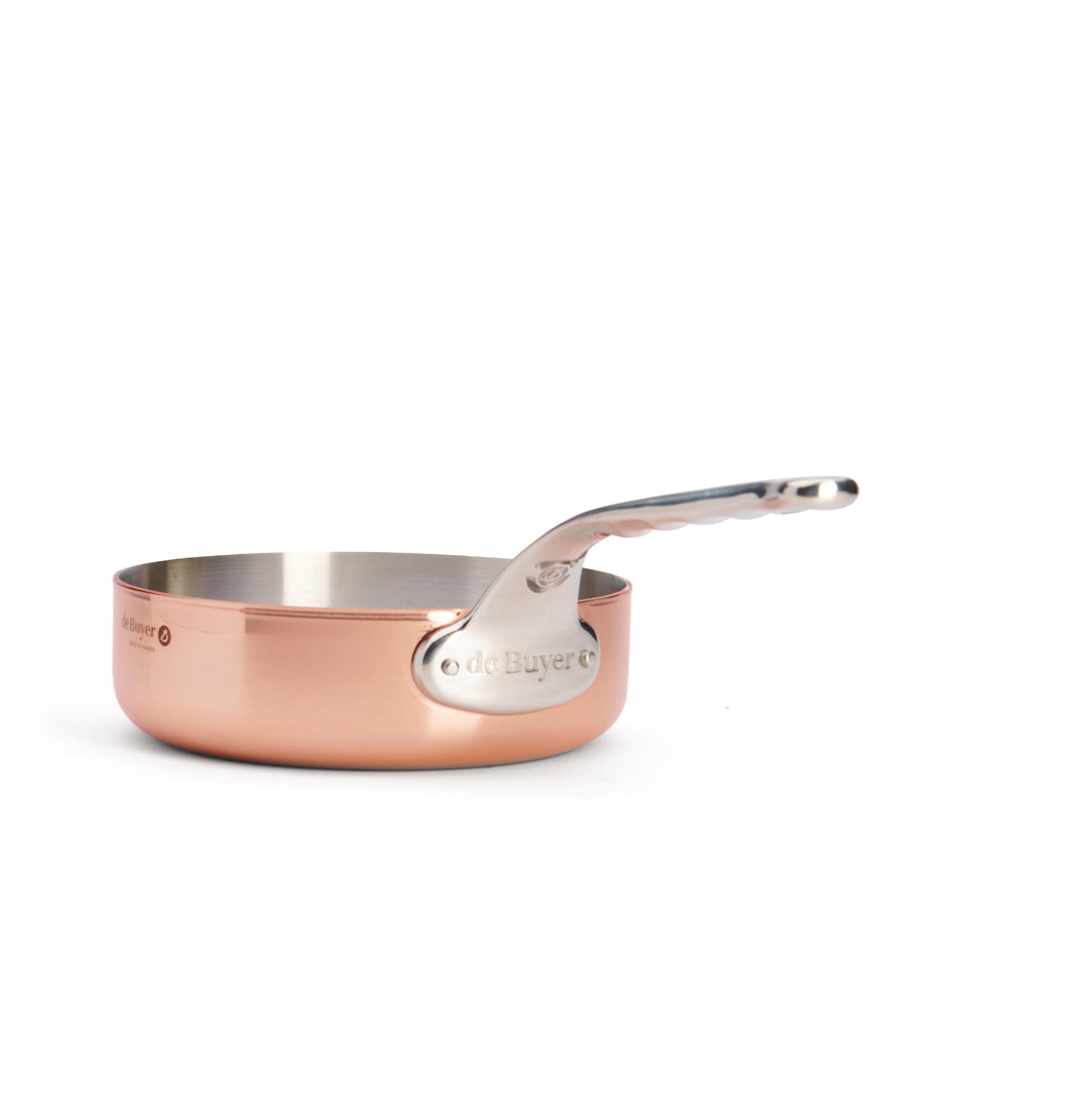 De Buyer Prima Matera Sauteuse Kupfer/Edelstahl gerade – 16, 20 &amp; 24 cm
