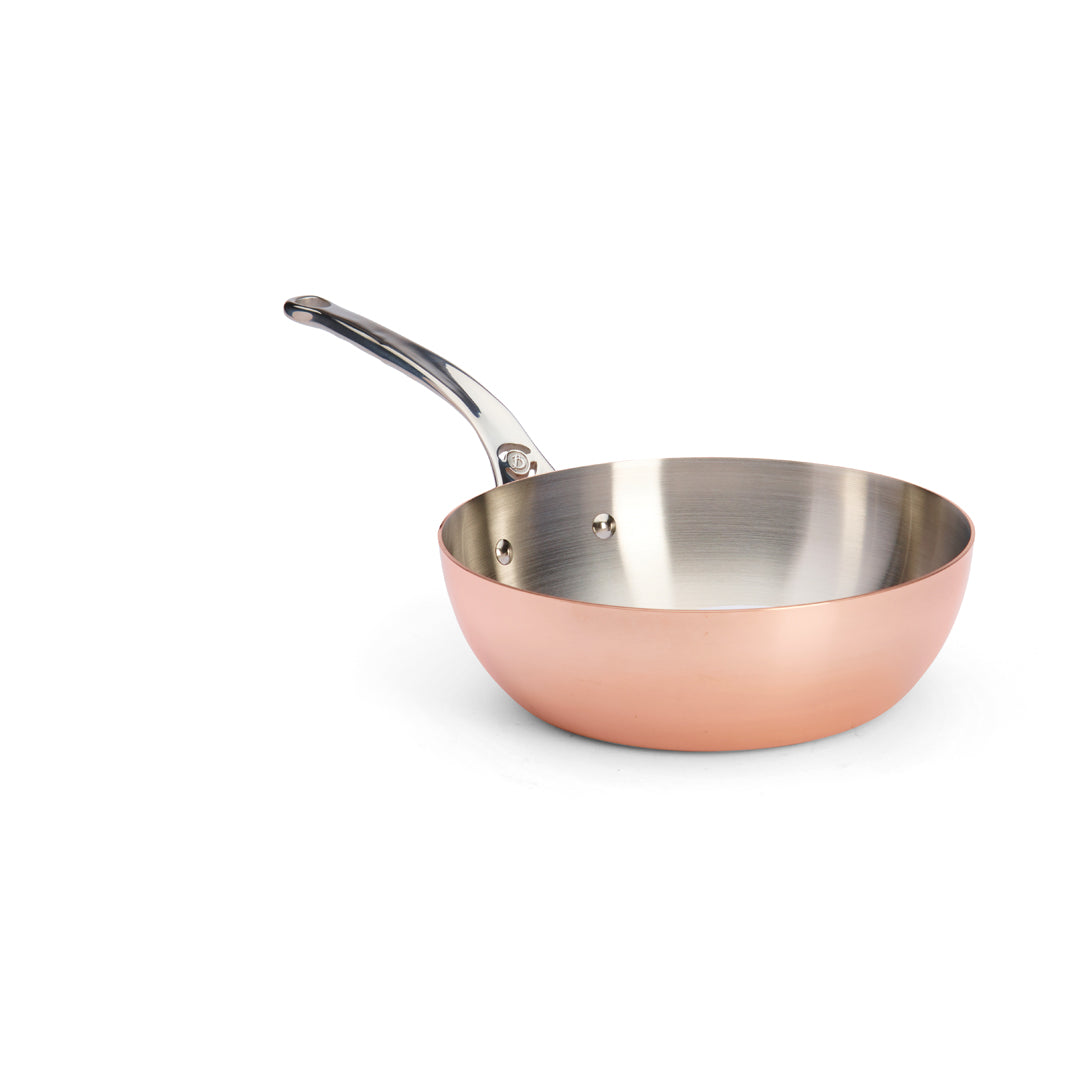 De Buyer Prima Matera Sauteuse Kupfer/Edelstahl konisch – 20 &amp; 24 cm