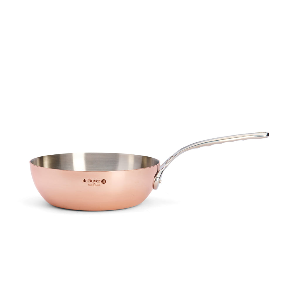 De Buyer Prima Matera Sauteuse Kupfer/Edelstahl konisch – 20 &amp; 24 cm