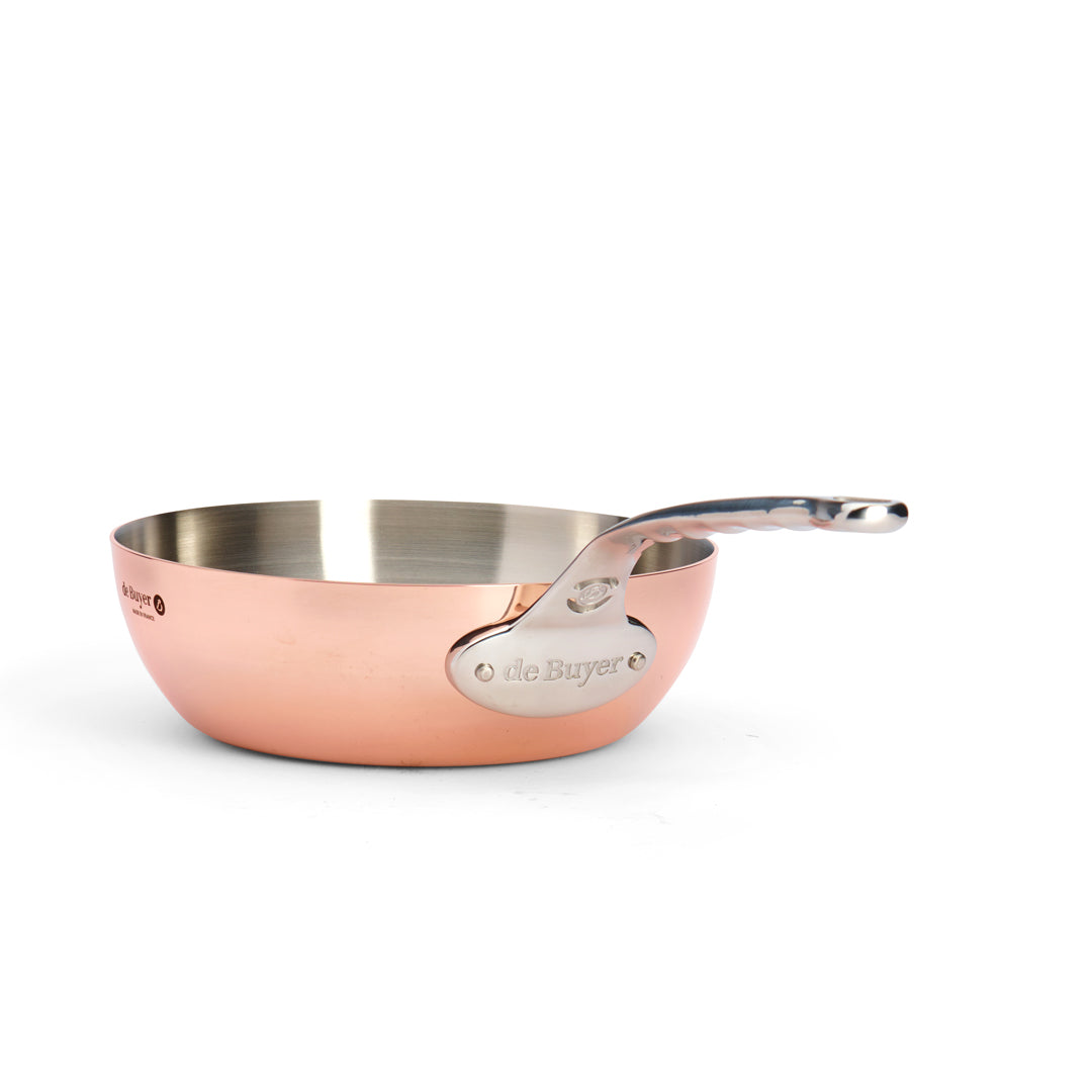 De Buyer Prima Matera Sauteuse Kupfer/Edelstahl konisch – 20 &amp; 24 cm
