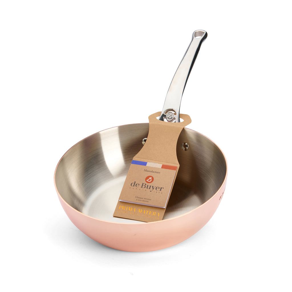 De Buyer Prima Matera Sauteuse Kupfer/Edelstahl konisch – 20 &amp; 24 cm