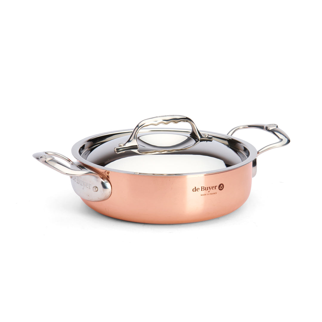 De Buyer Prima Matera Bratentopf nieder mit Deckel – 20, 24 & 28 cm
