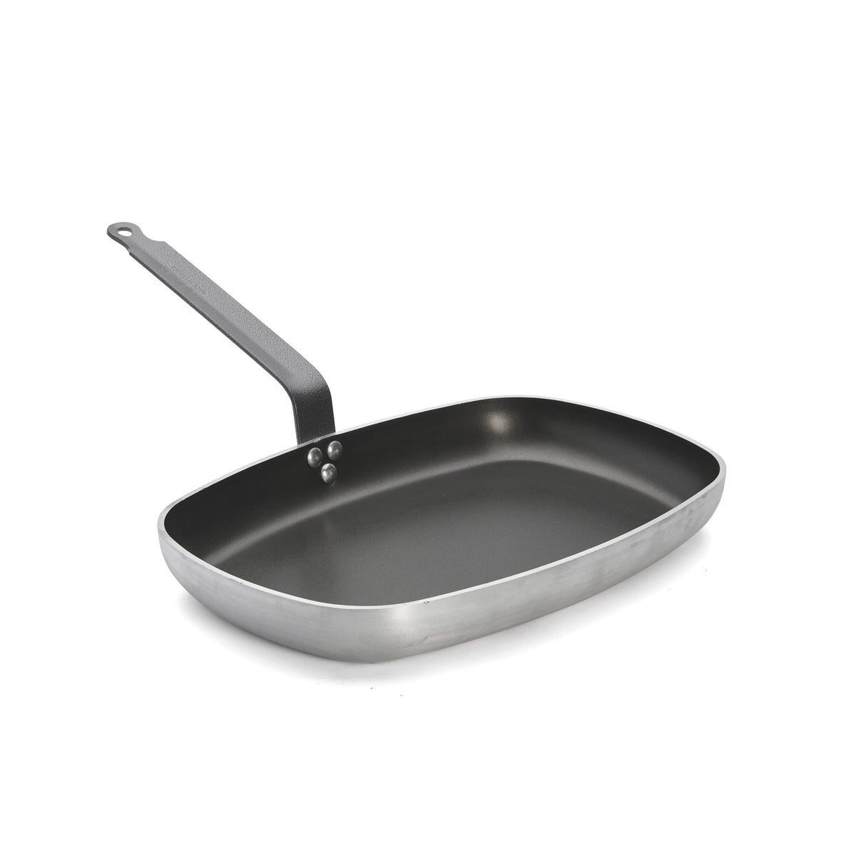 De Buyer CHOC Antihaft-Fischpfanne aus Aluminium – 38 cm, Schwarz