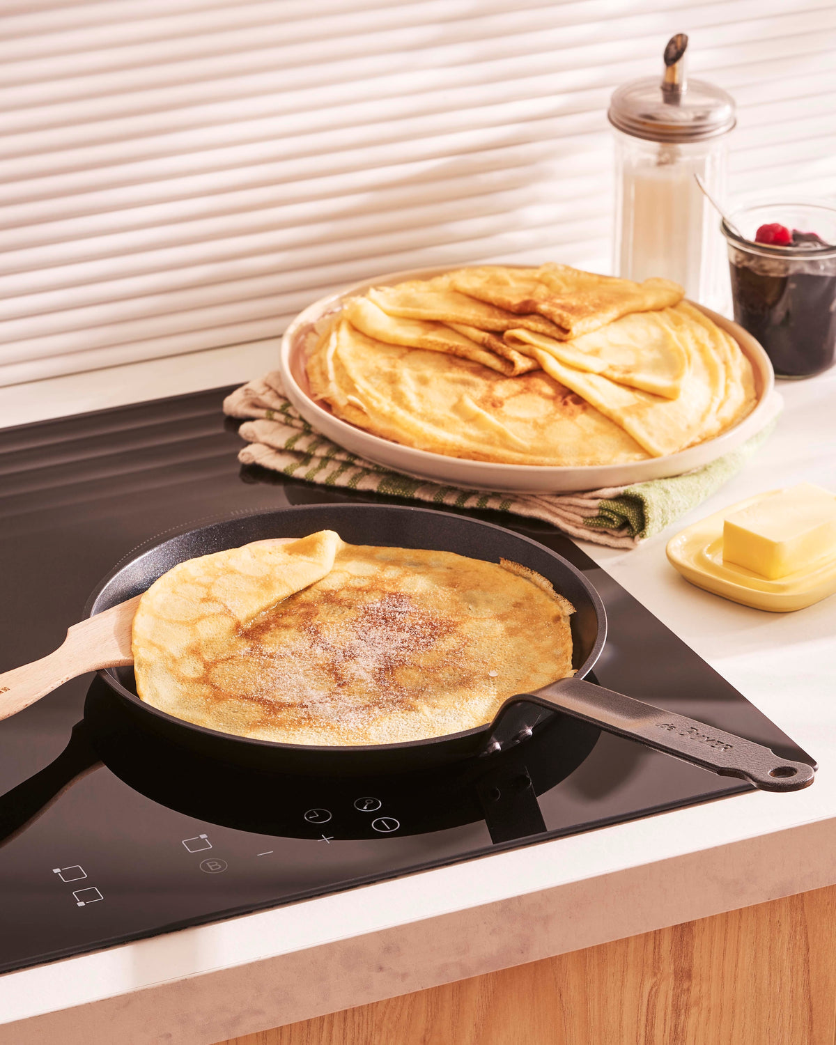De Buyer CERANOA Crêpes-Pfanne – 26 cm & 30 cm, Induktion, Antihaft - Salon Official