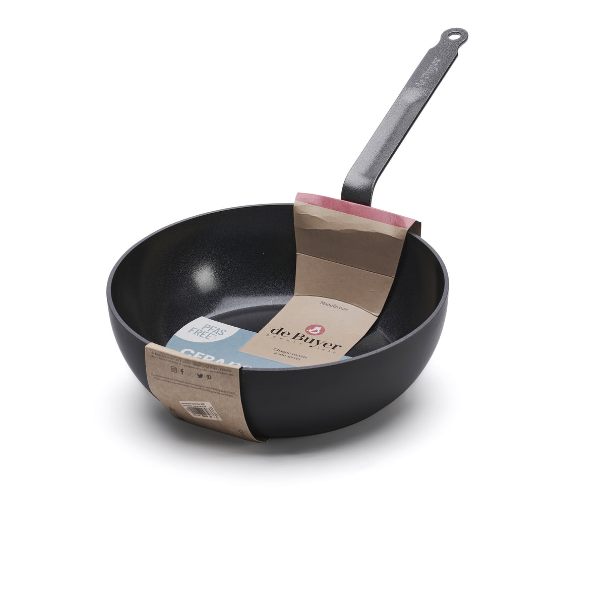 De Buyer CERANOA FONDA Sauteuse – 24 cm & 28 cm, Induktion, Antihaft - Salon Official