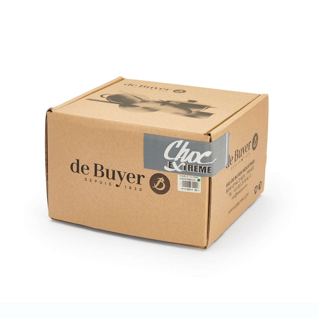 De Buyer Choc Extreme Bratentopf mit Glasdeckel – 24 & 28 cm, Antihaft