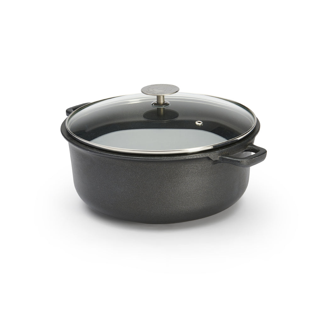 De Buyer Choc Extreme Bratentopf mit Glasdeckel – 24 & 28 cm, Antihaft