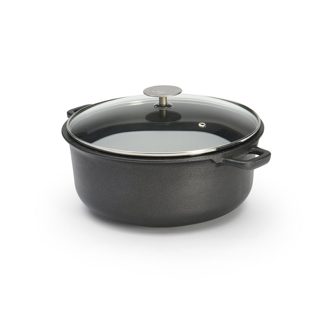 De Buyer Choc Extreme Bratentopf mit Glasdeckel – 24 & 28 cm, Antihaft