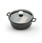 De Buyer Choc Extreme Bratentopf mit Glasdeckel – 24 & 28 cm, Antihaft
