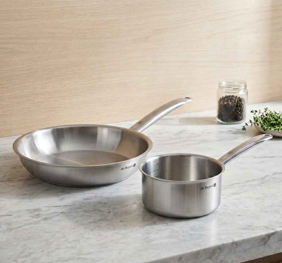 De Buyer PRIM APPETY Kasserolle IND. – 14, 16 & 20 cm, Edelstahl, Induktion - Salon Official