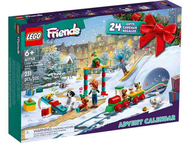 LEGO Friends 41758 Adventskalender 2023 – Tierspielplatz, 231 Teile