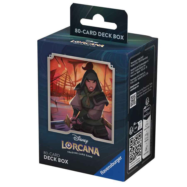 Disney Lorcana Mulan Deck Box - Aufstieg der Flutgestalten