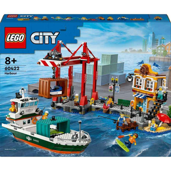 LEGO City Hafen mit Frachtschiff 60422 - 1226 Teile für aufregende Abenteuer im Spiel