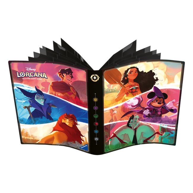 Disney Lorcana 9-Pocket Kartenportfolio – Micky, Vaiana & Cruella