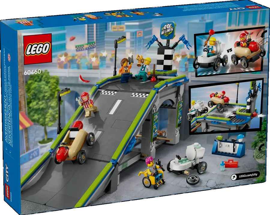 LEGO® City Fahrzeuge 60460 - Keine Limits: Seifenkistenrennen mit Rampe (436 Teile)