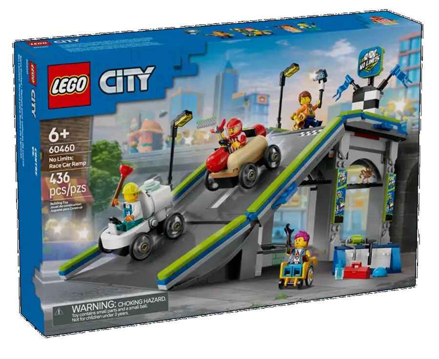 LEGO Seifenkistenrennen 60460 - Fahrzeuge mit Rampe für grenzenlosen Spielspaß (436 Teile)