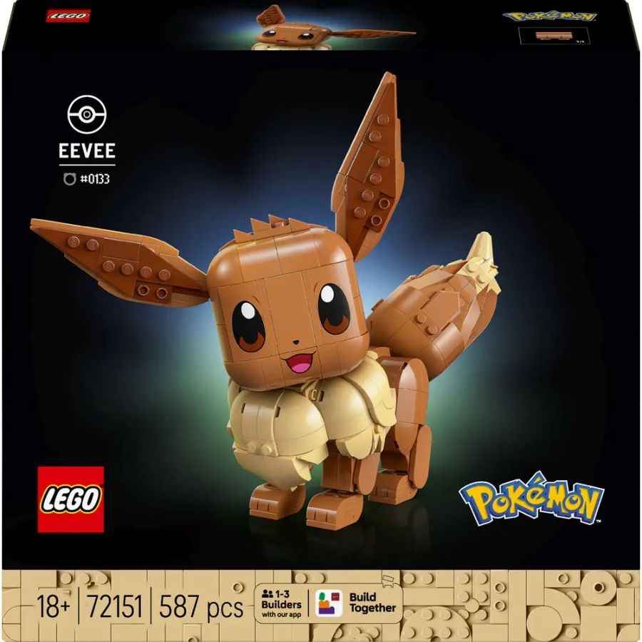 LEGO Pokémon Evoli 72151 - Bausteine Set mit 587 Teilen